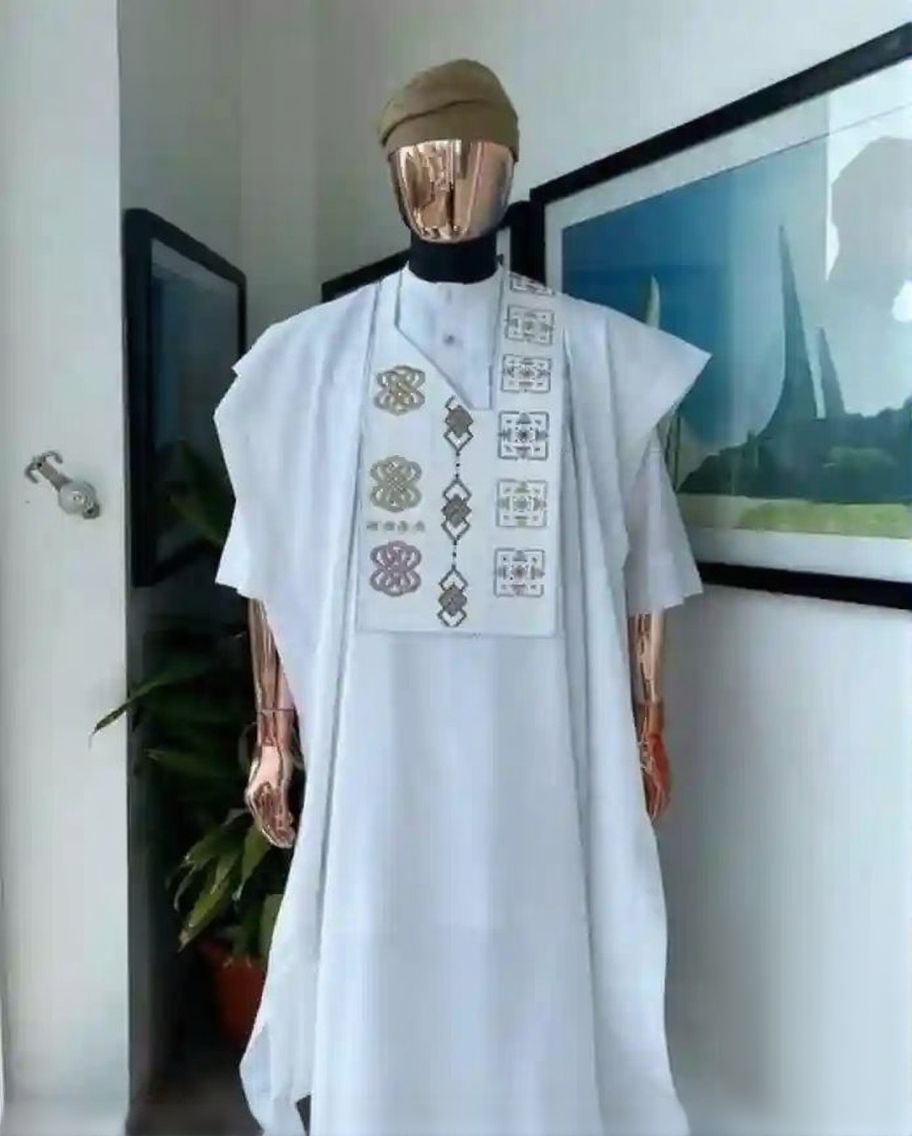 Classic White Agbada